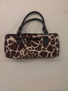 Primeware Insulated Wine Clutch Giraffe Print Single Bottle Tote Bag (No Corkscr